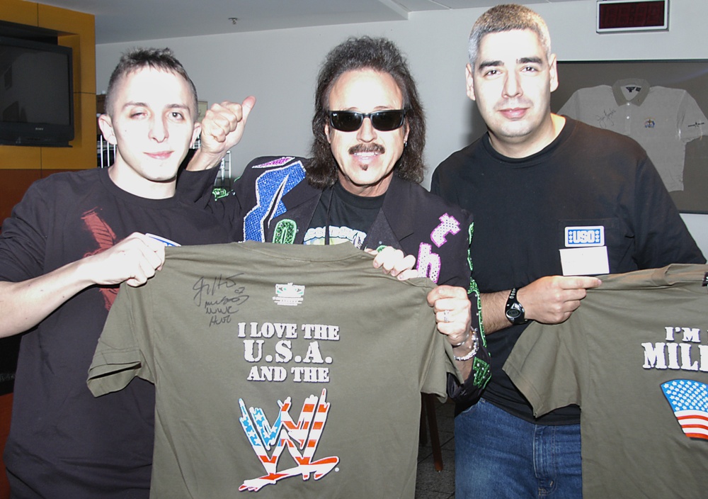 WWE Personality Jimmy 'Mouth of the South' Hart Meets with Troops at Washington, D.C. Event