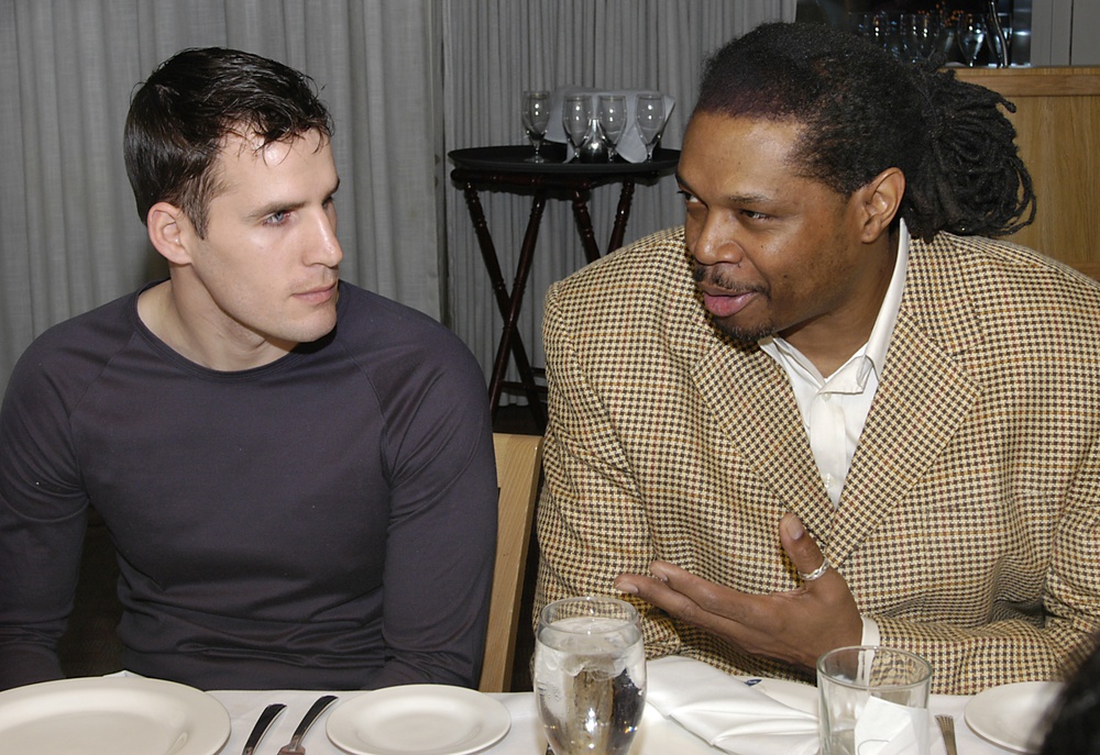 Former Olympian Perkins Meets Wounded Warrior Smiley at NBA Game