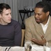 Former Olympian Perkins Meets Wounded Warrior Smiley at NBA Game