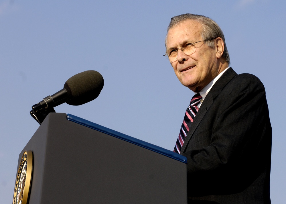 Rumsfeld Bids Farewell at Pentagon Parade
