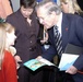 Founder of &quot;Hero Hugs&quot; Meets with Defense Secretary Rumsfeld