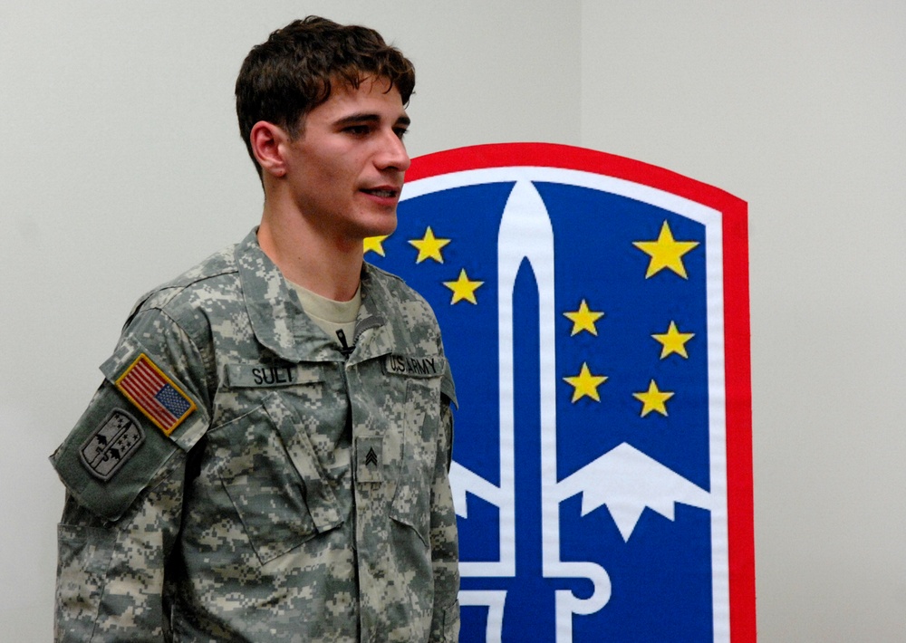 Sgt. Robert Sult Recounts Iraq Deployment at Memorial Wall Dedication