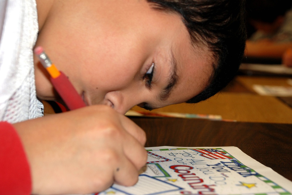 Student Contributes to World's Largest Scrapbook for Military Families