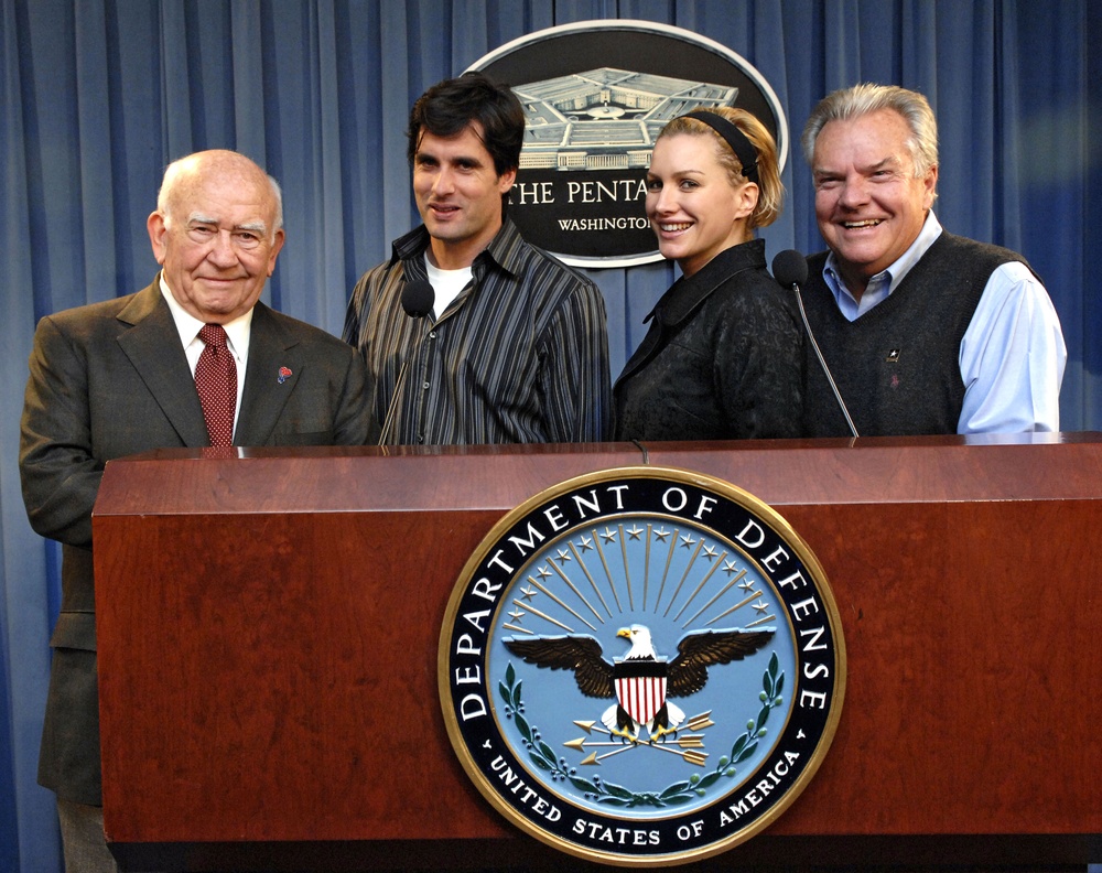 Hallmark Movie Stars Visit Pentagon, Wounded Troops
