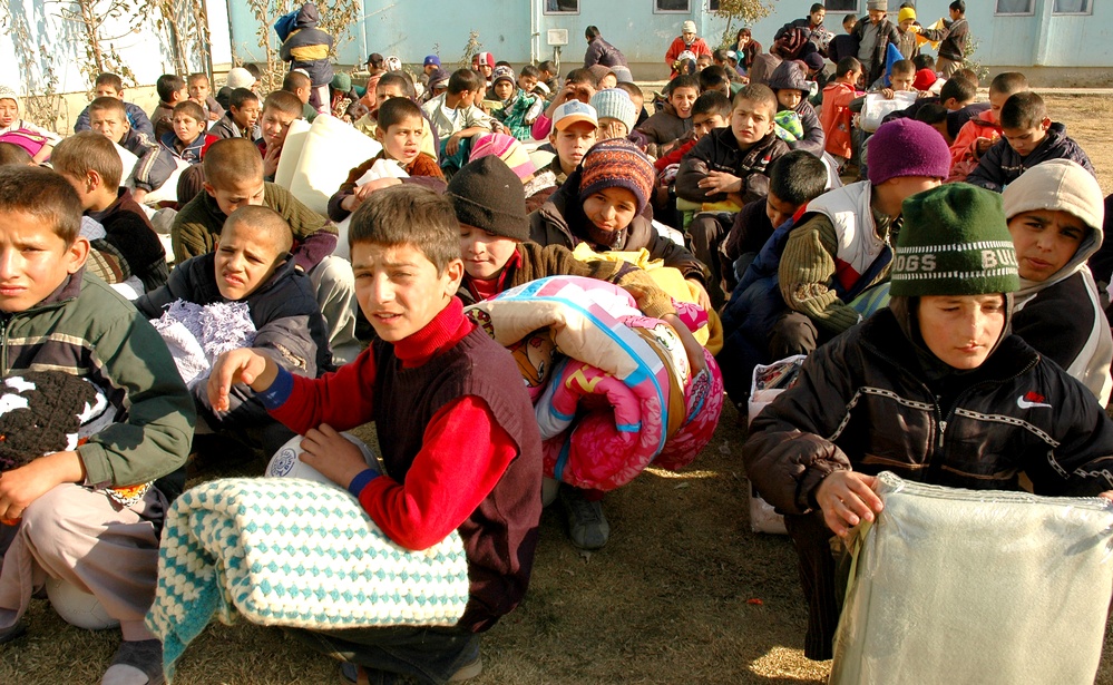 Orphans in Kabul Receive Donated Supplies from U.S. Servicemembers
