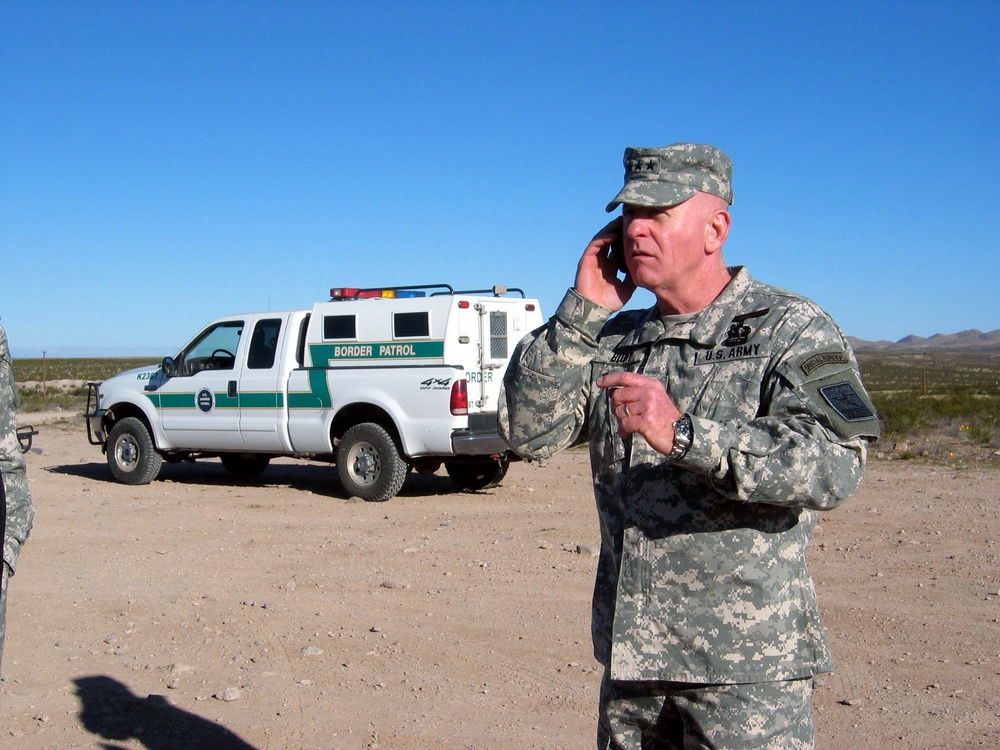National Guard Chief Oversees Border Patrol Support During Operation Jump Start