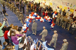 Soldiers Reunite with Families After 16-Month Deployment