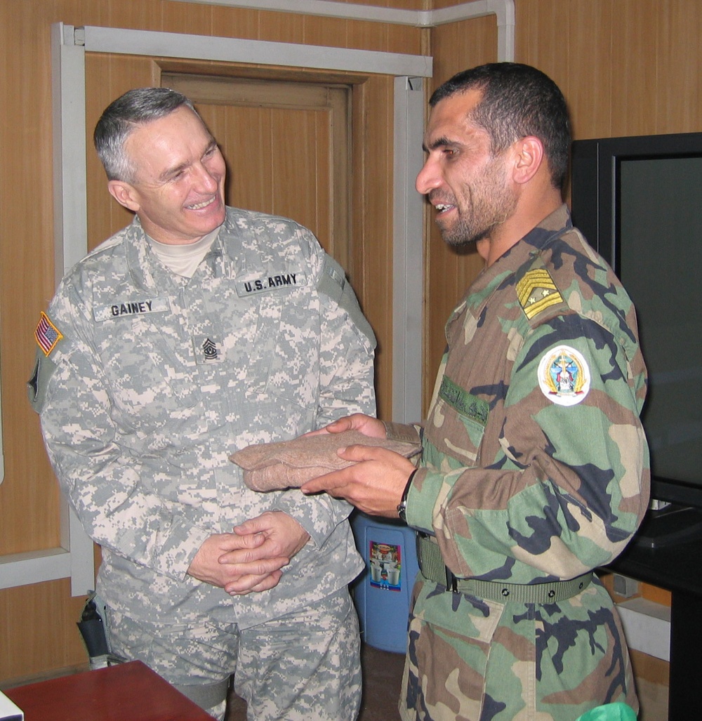 U.S. and Afghan Military Leaders Share Moment in Kabul
