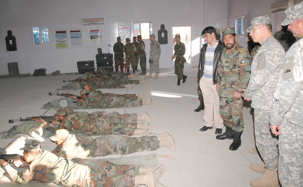 Senior U.S. Enlisted Advisor Observes Afghan Army Rifle Training