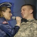 National Guard Soldier Serenaded by USO Liberty Belle
