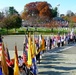 Color Guards March at Arlington National Cemetery for Veterans Day