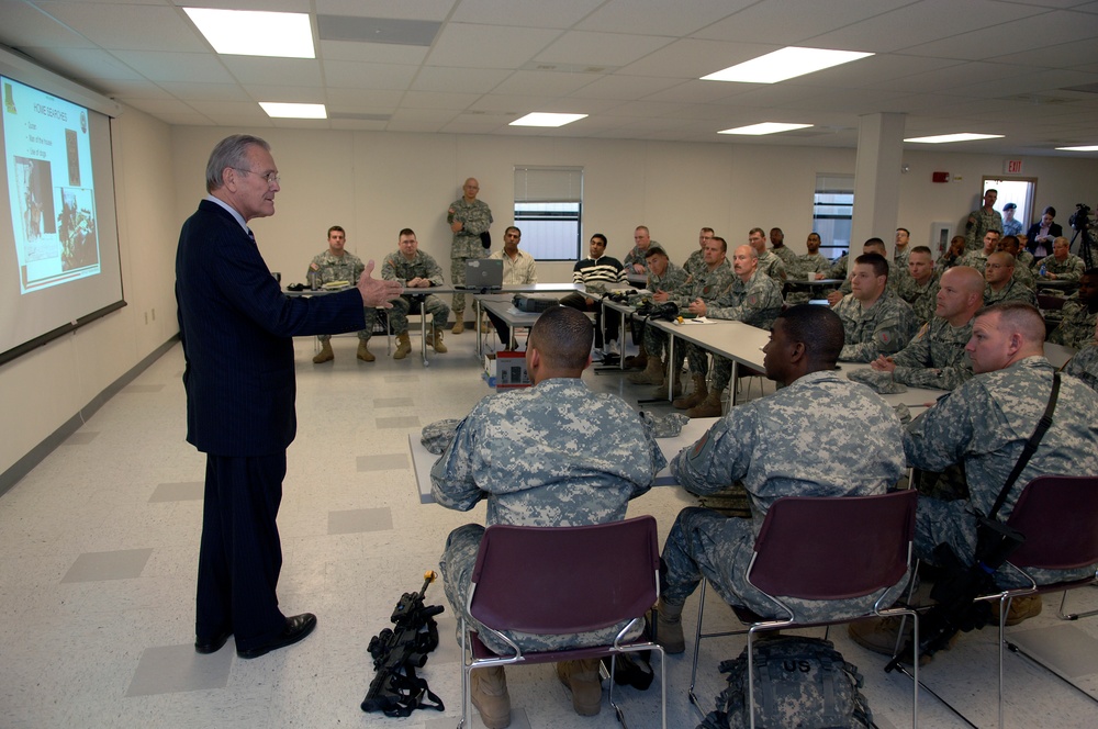 Image 11: Rumsfeld Addresses Soldiers Preparing for Iraq Deployment