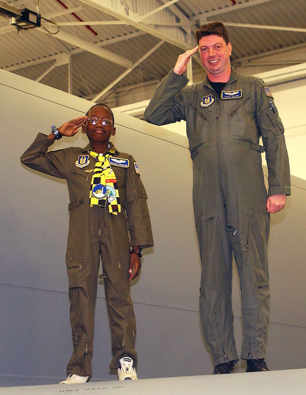 Young D.C. Resident Joins Air Force Pilot for &quot;Pilot for a Day&quot; Program