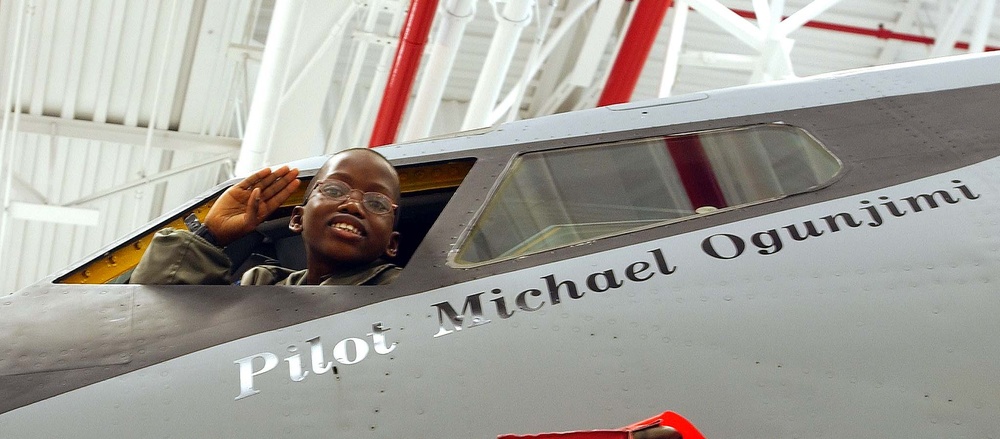 Young D.C. Boy Pilots Air Force Tanker in 'Pilot for a Day' Program