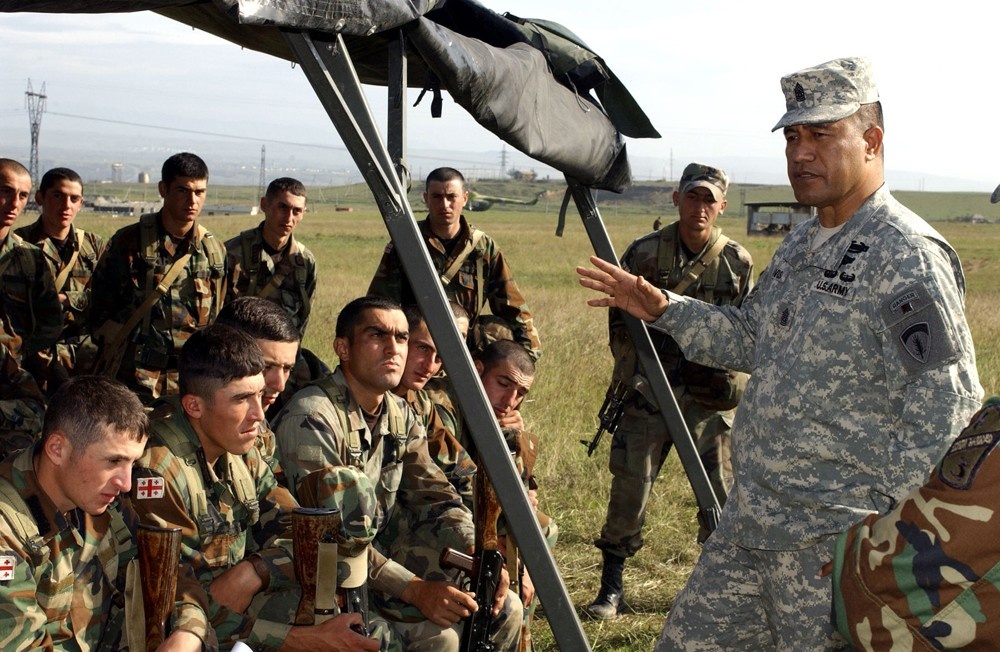 U.S. Army Europe Command Sergeant Major Trains Georgian Troops Ahead of Iraq Deployment