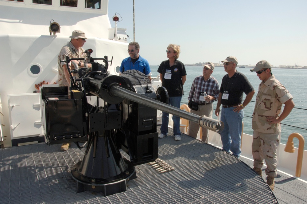 Coast Guard Patrol Boat Showcased for Joint Civilian Orientation Conference in Bahrain
