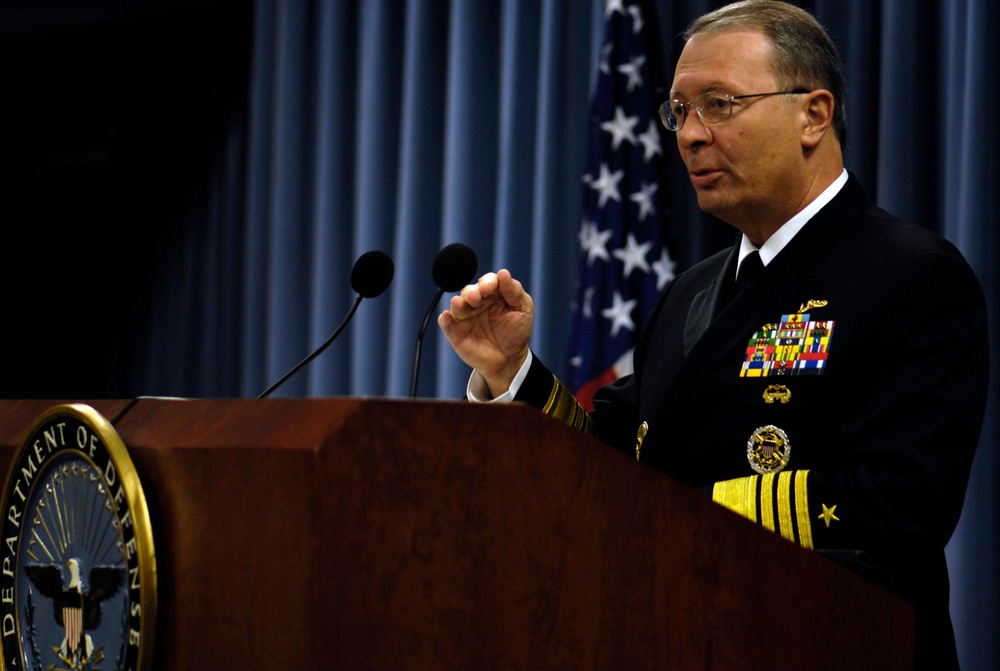 Joint Chiefs Vice Chairman Briefs Civilian Leaders on Military Mission