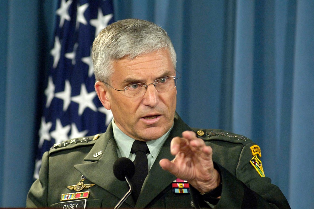 Army Gen. George W. Casey Jr. Briefs Reporters on Iraq Operations