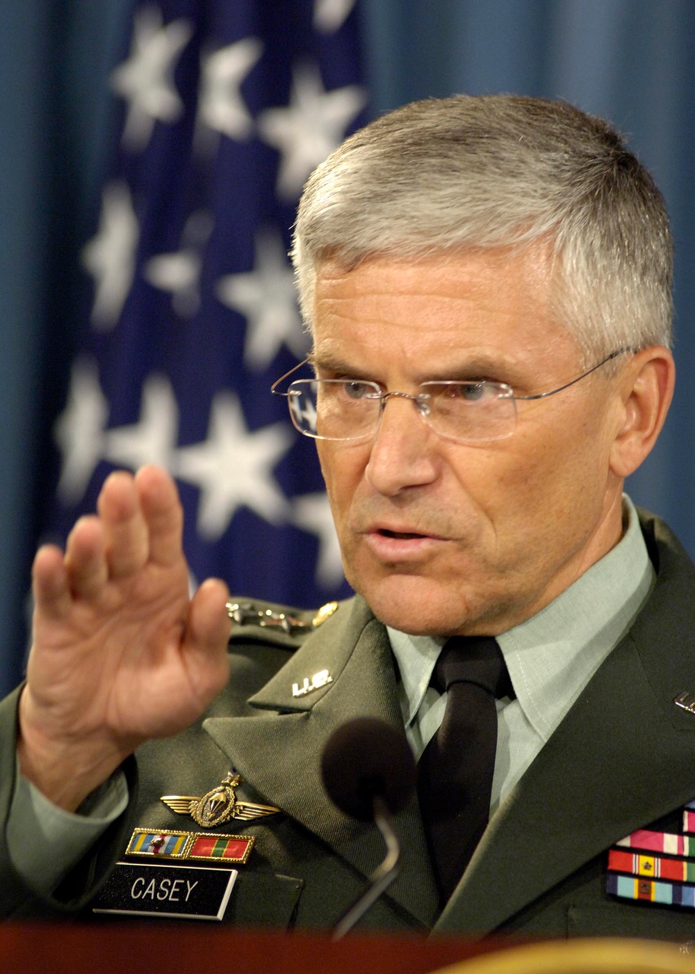 Army Gen. George W. Casey Jr. Addresses Media at Pentagon