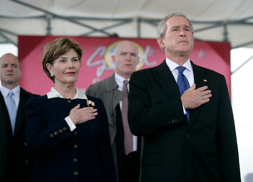 Bush Family Attends Christening of USS George H.W. Bush