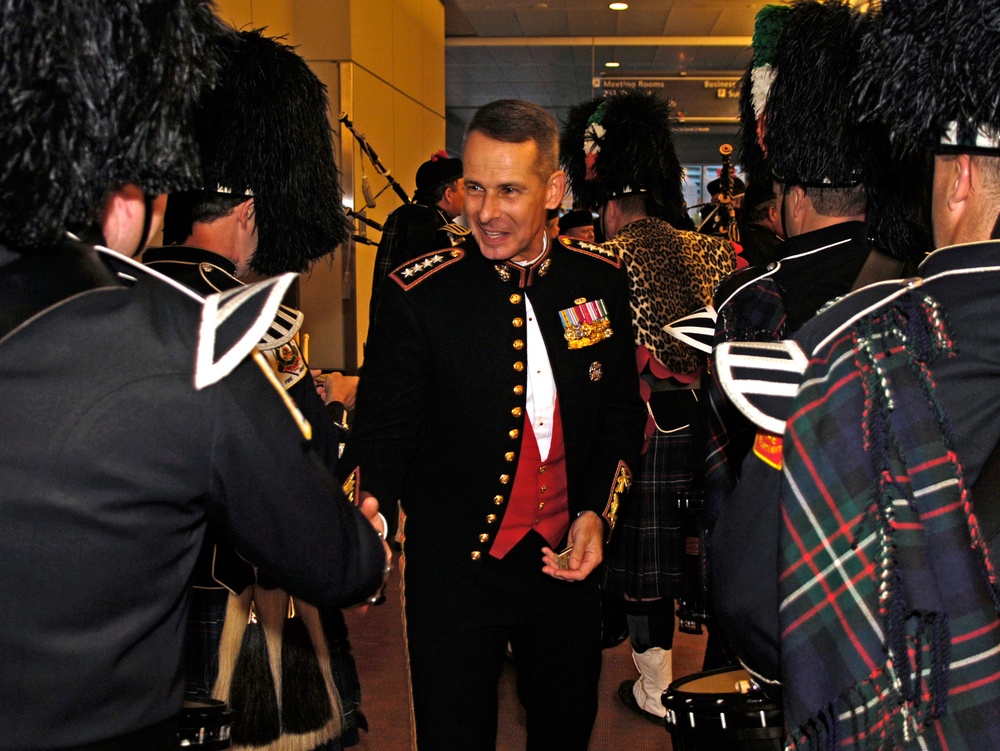 Top Military Leader Honors Boston Police Bagpipers at Medal of Honor Event