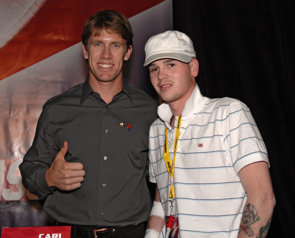 Injured U.S. Army Soldier Meets NASCAR Driver at Walter Reed