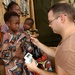 U.S. Army Medic Provides Care to Beninese Family During Medical Mission
