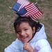 Young Girl Proudly Wears American Flags at Virginia Beach Freedom Walk