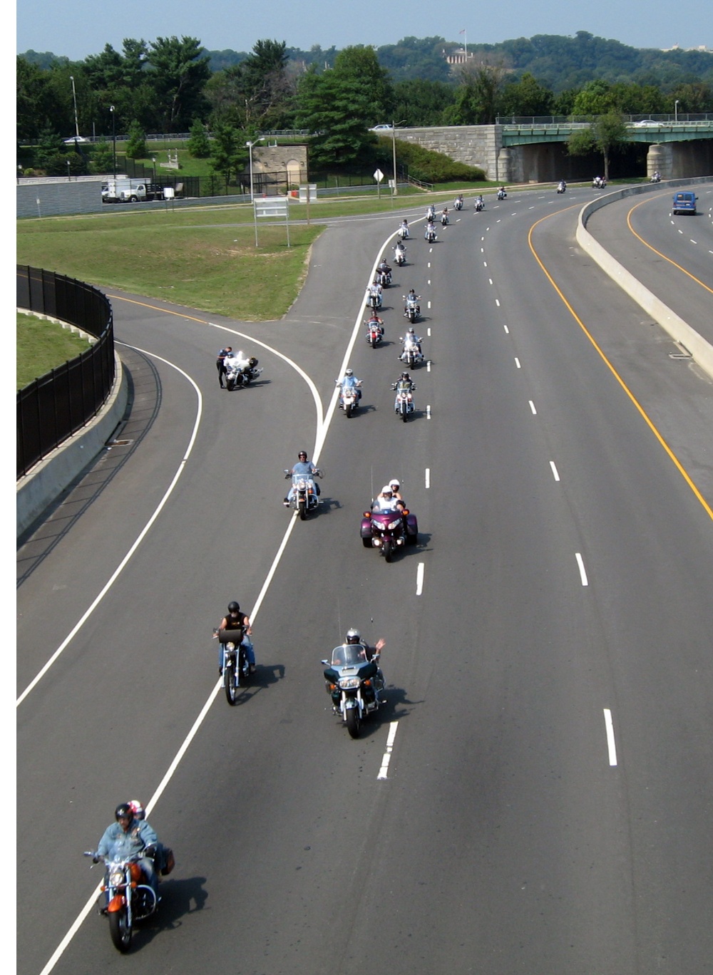 Motorcyclists Ride from Air and Space Museum to Pentagon for Annual Rattle the Runway Event