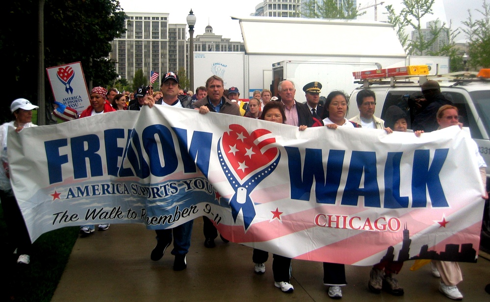 Hundreds Brave Rain for Chicago's Freedom Walk