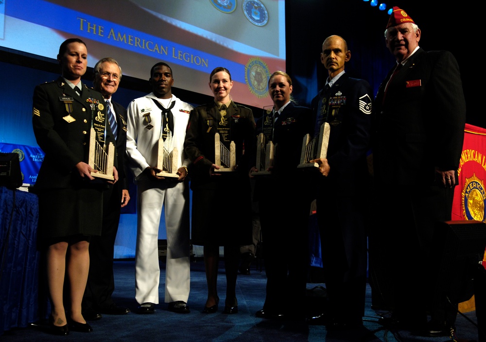 Servicemembers Honored for Volunteer Service at American Legion Convention