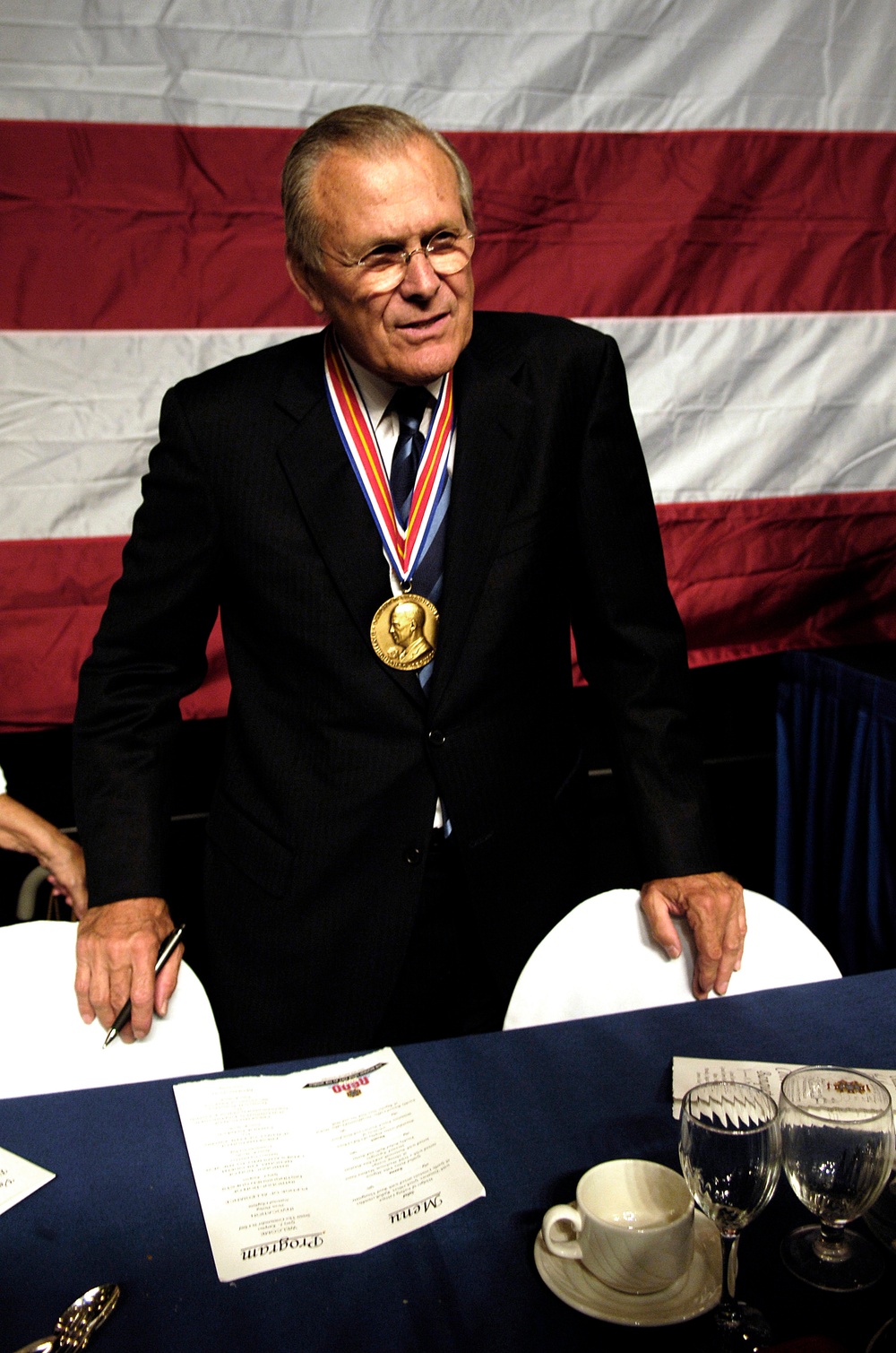 Rumsfeld Honored for Securing Nation at VFW Convention