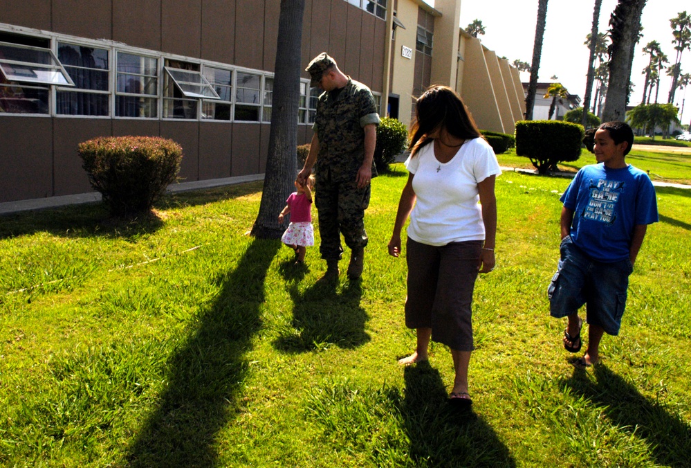 Marine Family Prepares for Deployment