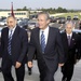 Rumsfeld Escorts Iraqi Deputy President Through Pentagon Honor Guard