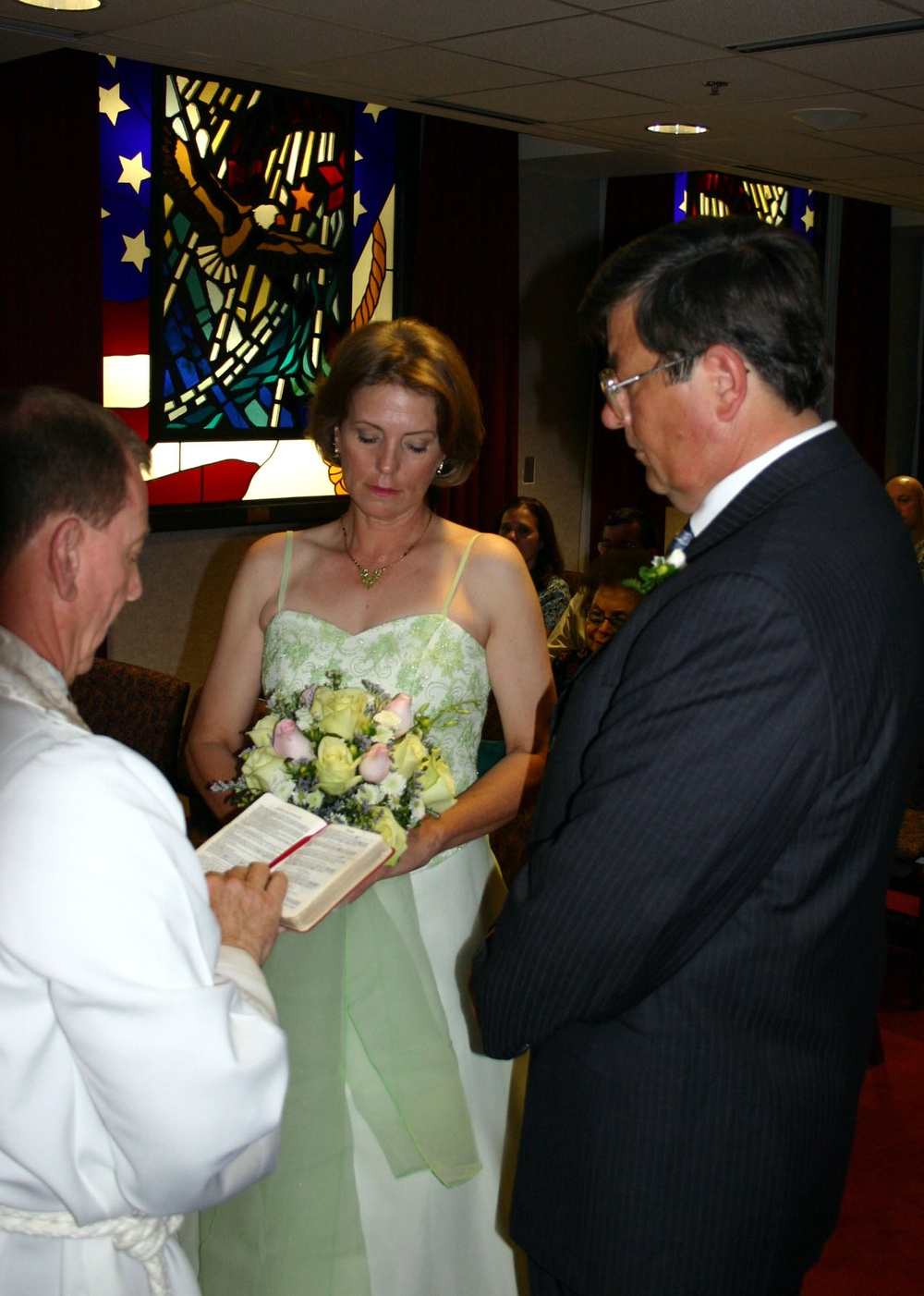 Army Lt. Col. Nora Faust and Heinz Linderman Marry at Pentagon Memorial Chapel