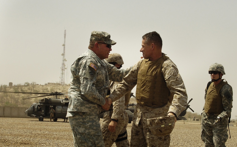 Top U.S. Military Leaders Meet at Camp Liberty in Iraq