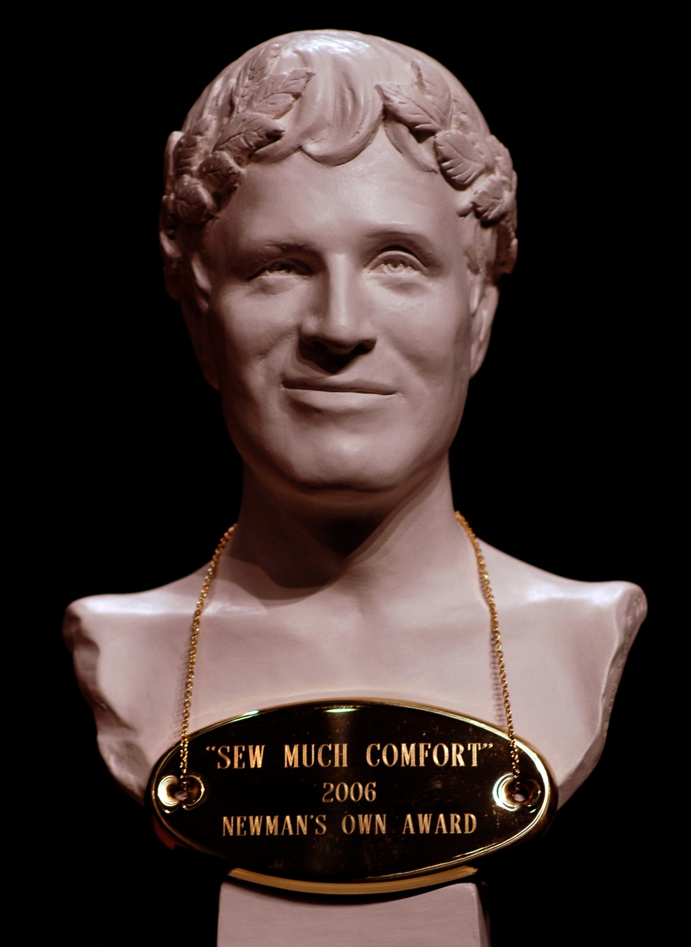 Newman's Own Competition Honors Sew Much Comfort with Bust of Paul Newman
