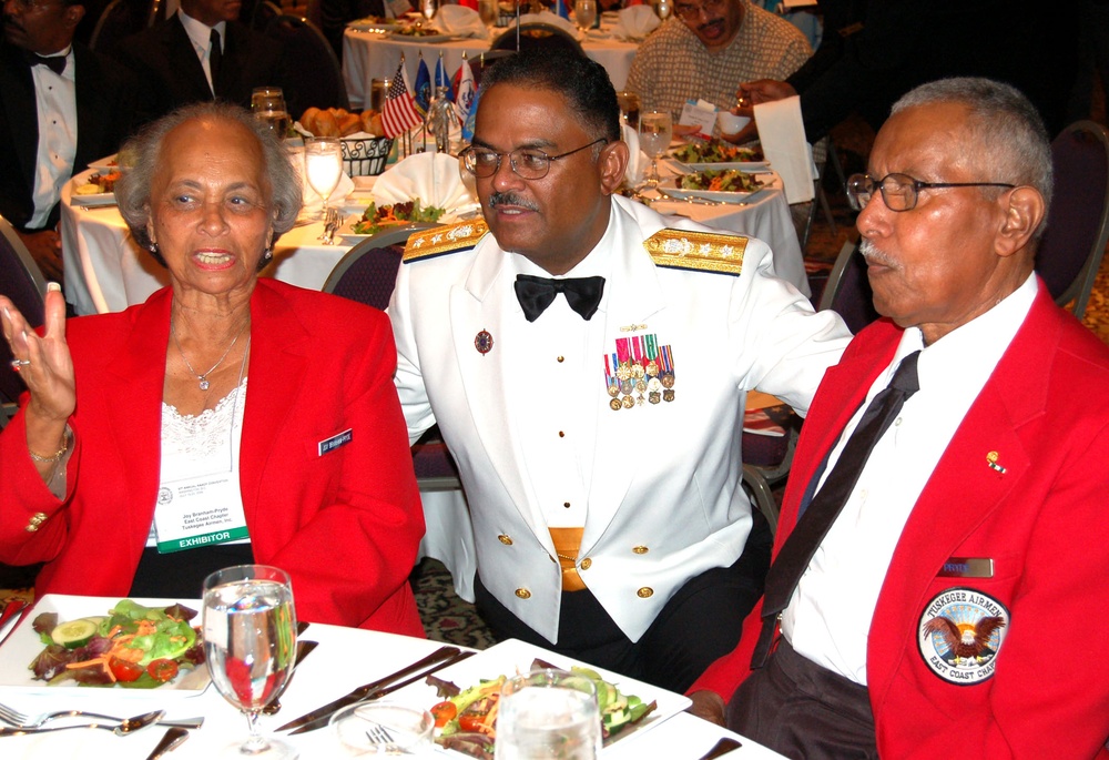 Coast Guard's First African-American Flag Officer Honors Tuskegee Airman at NAACP Awards Dinner