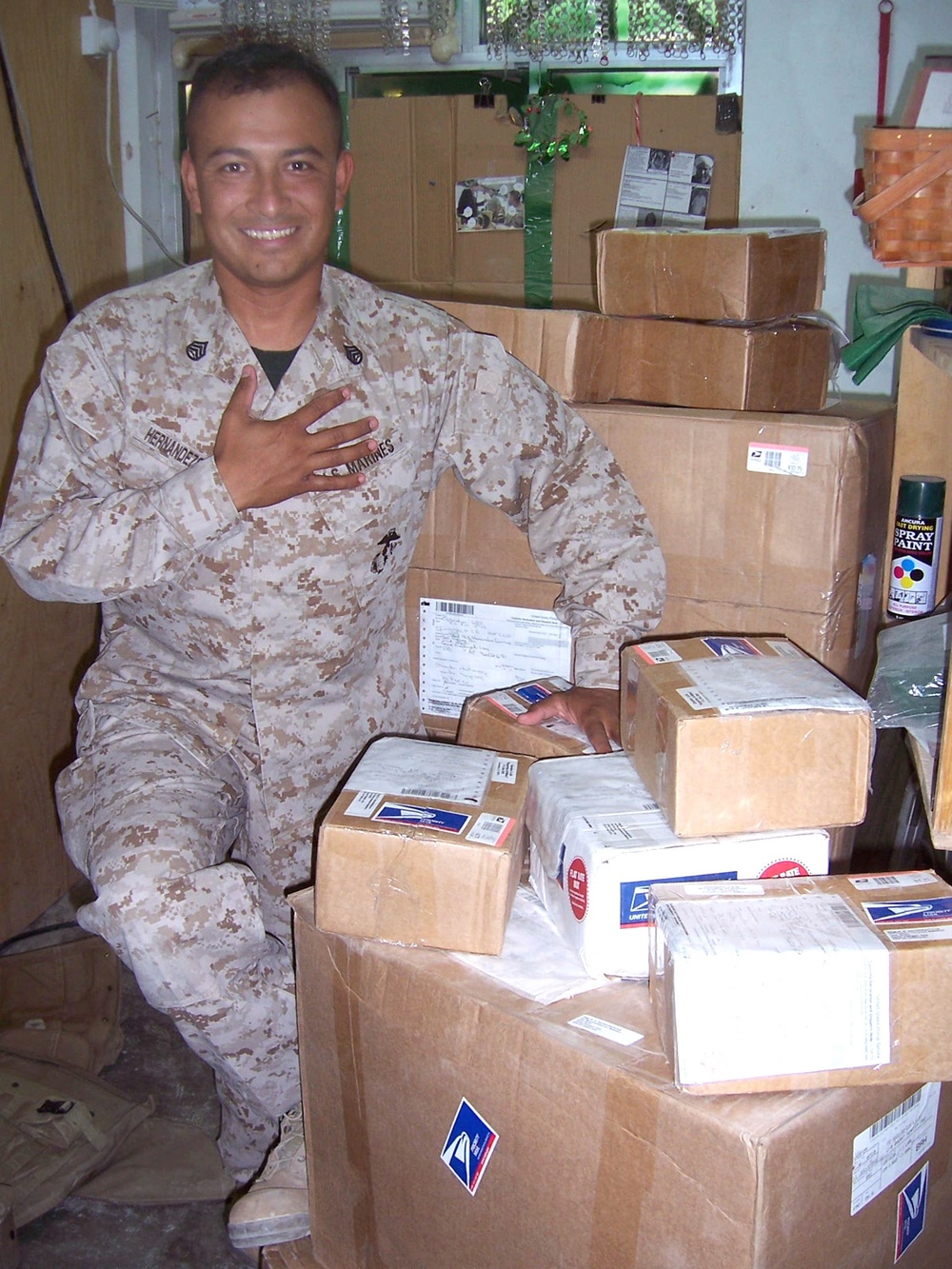 Marine Expresses Gratitude for Care Packages from Operation: S.A.M.