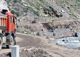 Construction Crews Build Key Road in Afghanistan's Panjshir Valley