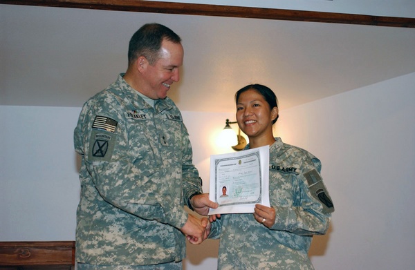 Soldiers Become U.S. Citizens on Fourth of July in Afghanistan