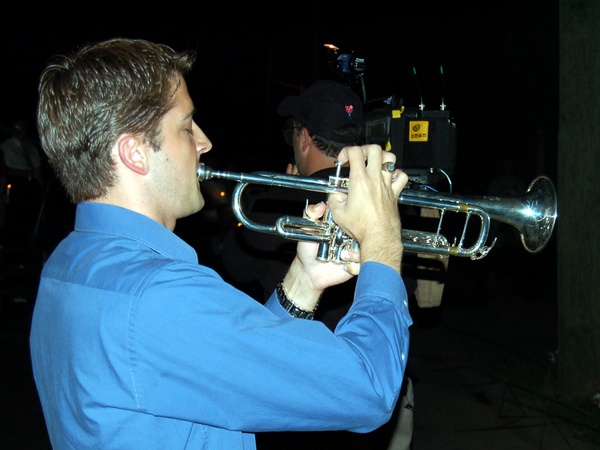 Trumpeter Plays 'Taps' at Silent Thunder Memorial Vigil