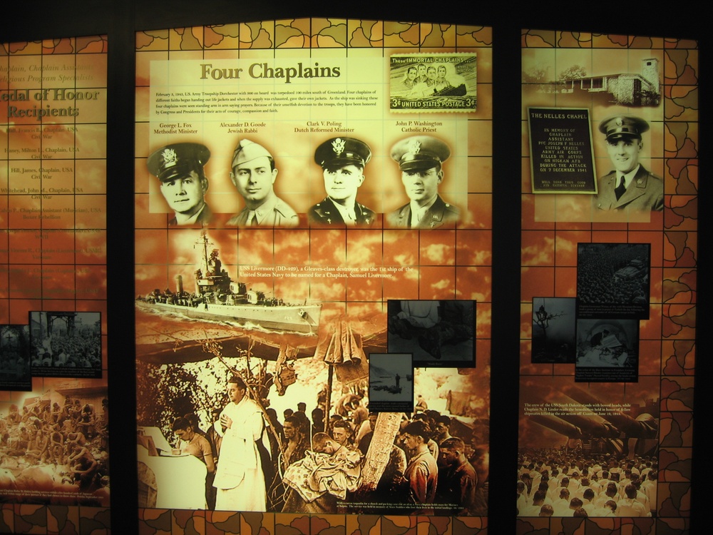 Pentagon Unveils Display Honoring WWII Chaplains Who Died Serving