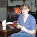 Navy Sailor Relaxes at USO Lounge Before Flight