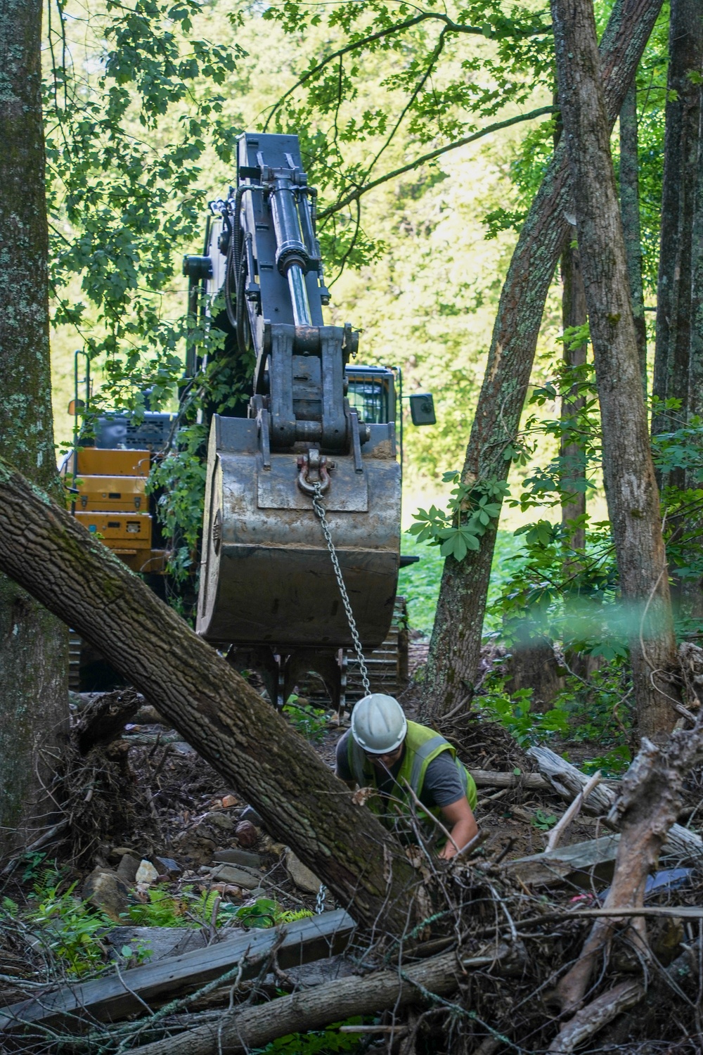 Waterway debris removal continues in Buncombe County, North Carolina June 3, 2025