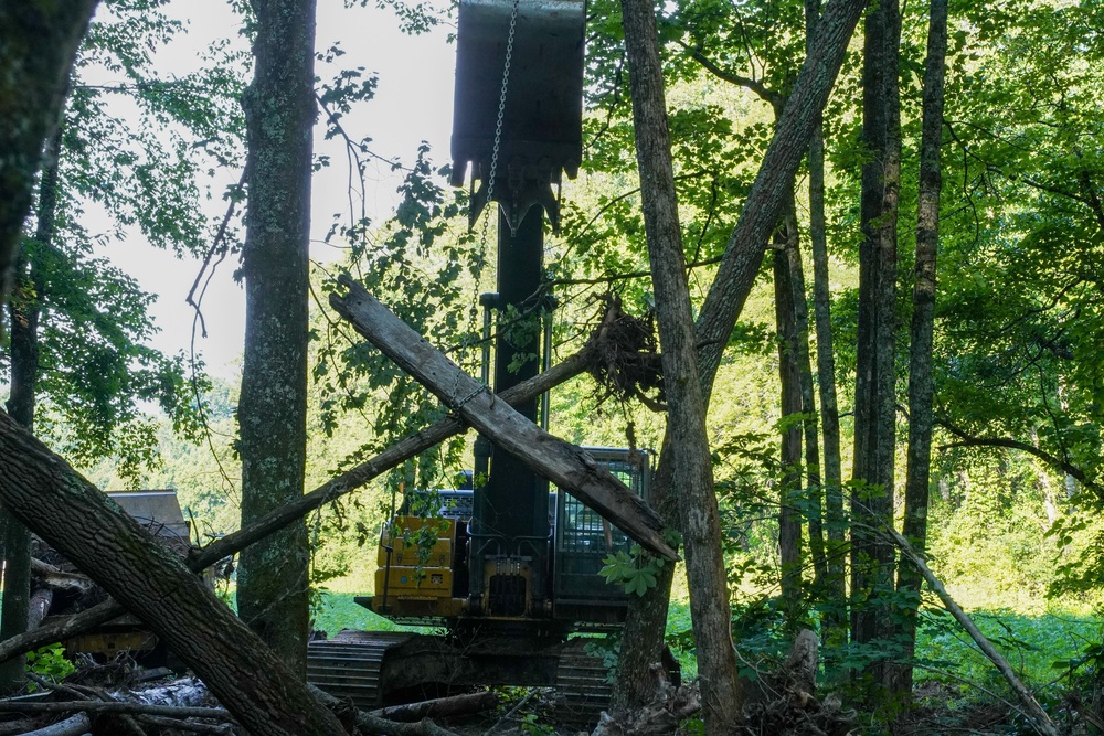 Waterway debris removal continues in Buncombe County, North Carolina June 3, 2025
