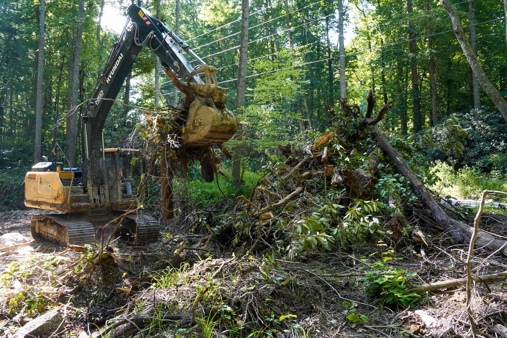 Waterway debris removal continues in Buncombe County, North Carolina June 3, 2025