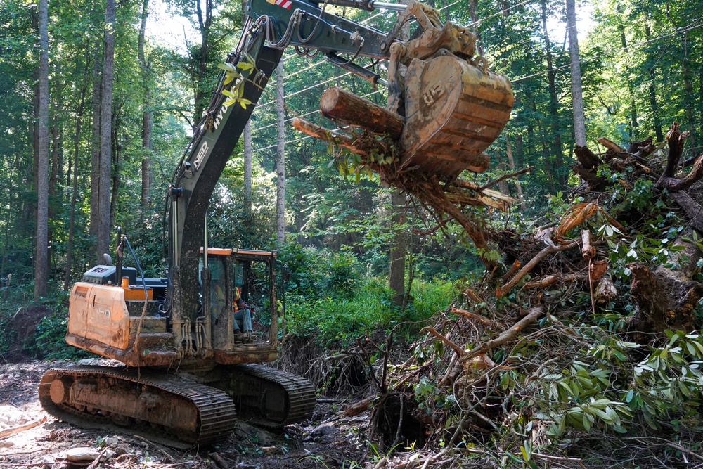 Waterway debris removal continues in Buncombe County, North Carolina June 3, 2025