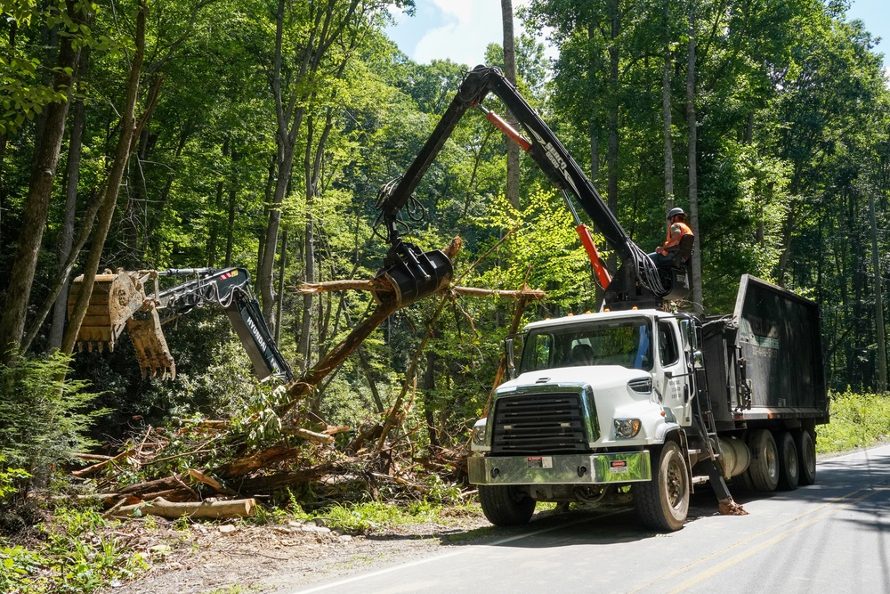 Waterway debris removal continues in Buncombe County, North Carolina June 3, 2025