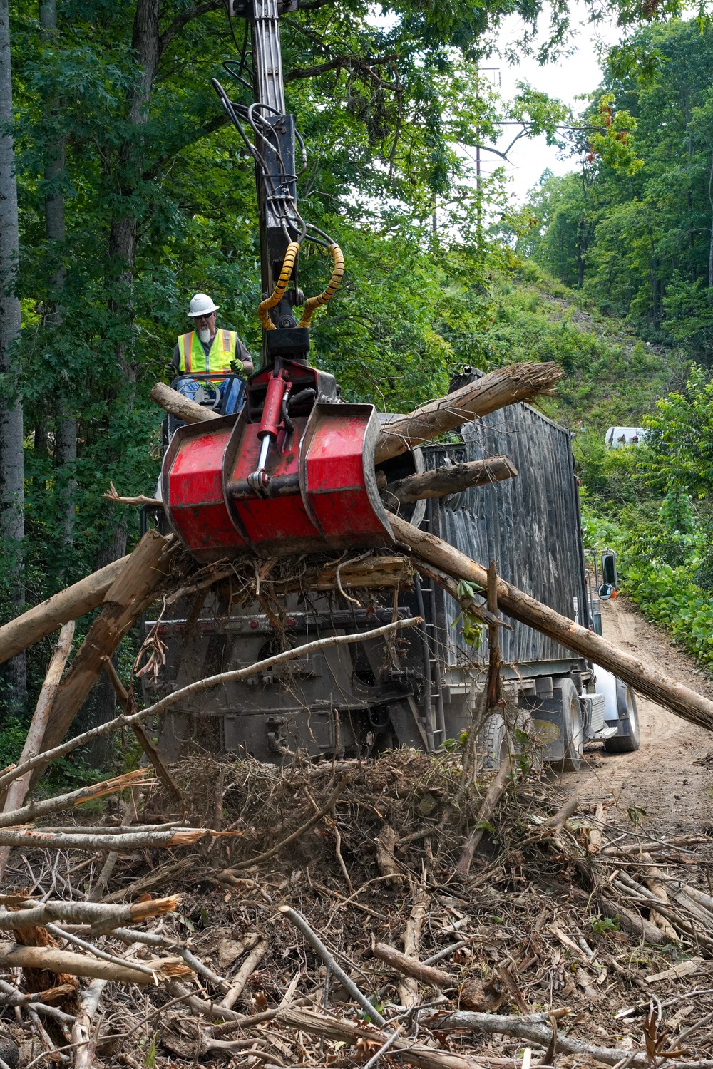 Waterway debris removal continues in Buncombe County, North Carolina June 3, 2025